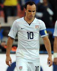 Jozy Altidore, Landon Donovan, Oguchi Onyewu, Michael Bradley look down and out after defeat to Brazil