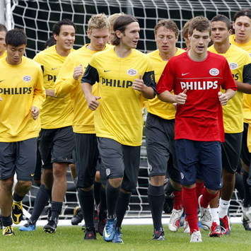 PSV squad during first training session (Foto ANP)