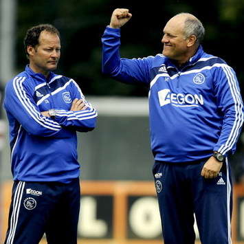 Danny Blind en Martin Jol, Ajax (foto ANP)