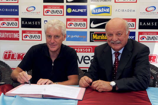 Hugo Broos (Trabzonspor manager) and Sadri Sener (Trabzonspor President) (trabzonspor.org.tr)