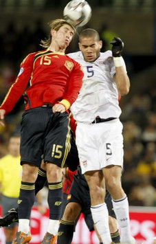 Oguchi Onyewu, Sergio Ramos, United States, Spain (PA)