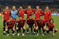Spain pose for the Cameras during the 2009 Confederations Cup campaign