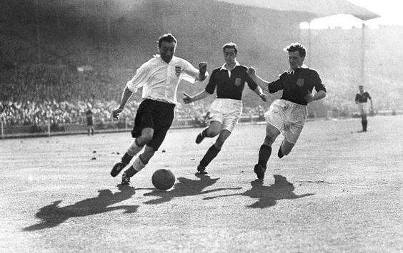 Stanley Matthews, England versus Scotland (EMPICS)