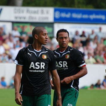 Norichio Nieveld and Denny Landzaat, Feyenoord (Tommy van Eldik/Goal.com)
