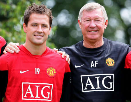 Michael Owen and Sir Alex Ferguson  - Manchester United (PA)