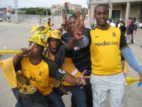 Kaizer Chiefs fans at the Stadium