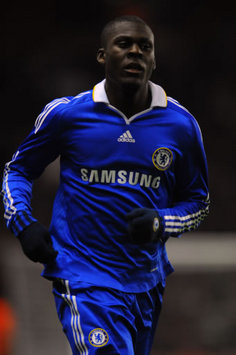 El delantero Frank Nouble, jugando con el Chelsea (PA)