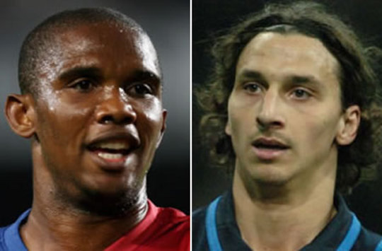 Samuel Eto'o, Zlatan Ibrahimovic, Barcelona-Inter