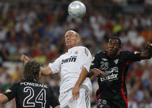 Espinola, Robben, Campos, Real Madrid-Liga de Quito (Marca)