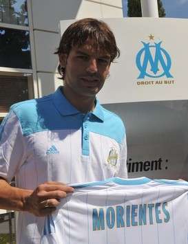 New Olympique Marseille forward Fernando Morientes during his unveiling