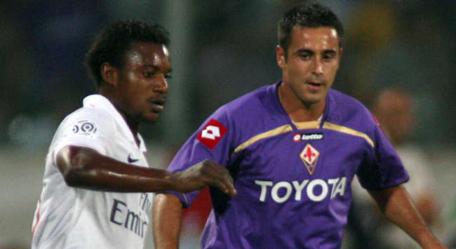 Luyindula & Marchionni - Fiorentina-PSG (Grazia Neri)