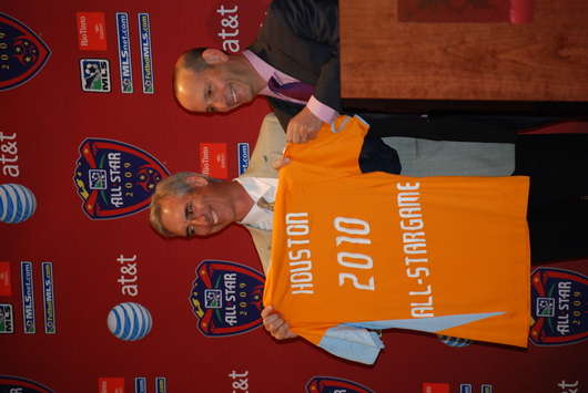 Houston 2010 ASG, Don Garber, Oliver Luck (Randy Davis / Goal.com)