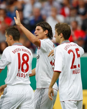 Bayerns Tojäger Gomez, Klose, Müller (Firo)