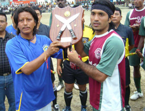 Mohun Bagan's Ishfaq Ahmed In A Friendly Against Kalimpong XI (Kapil Chhetri)