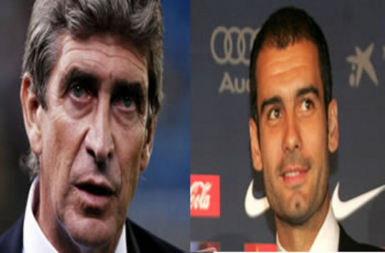 Manuel Pellegrini vs. Josep Guardiola (Goal.com)