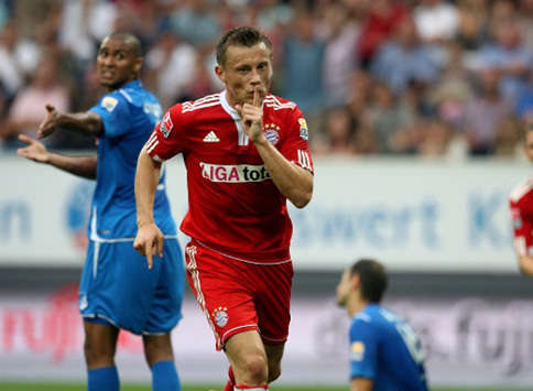 Olic erzielte in Hoffenheim sein erstes Bundesligator im Trikot der Bayern (firo)