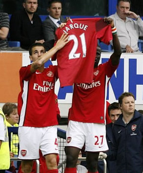 EPL: Francesc Fabregas, Everton v Arsenal (PA)