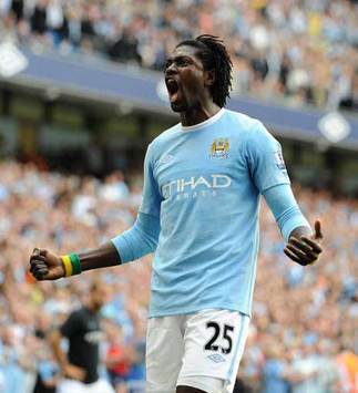 EPL: Emmanuel Adebayor, Manchester City v Wolverhampton Wanderers (PA)