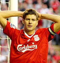 EPL: Steven Gerrard, Liverpool - Aston Villa (PA)