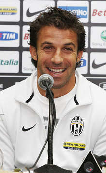 Juventus captain Alessandro Del Piero is in good spirits ahead of the Roma clash