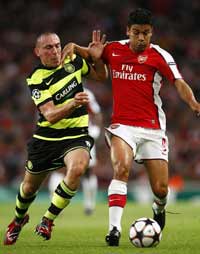CL: Scott Brown - Da Silva Eduardo, Arsenal v Celtic (PA)