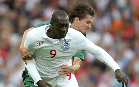 International Friendly: Emile Heskey - Andraz Kirm, England - Slovenia (PA)