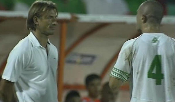 Antar yehya with renard,algeria Vs zambia