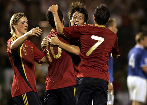 Torres, Cesc, Silva, Villa, Spain, Estonia (MARCA)
