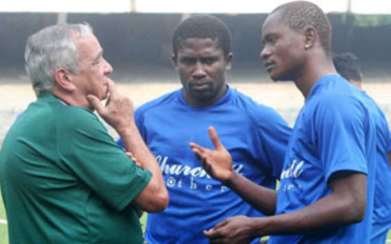 IFA Shield: Churchill's Carlos Pareira With Odafa And Kalu (Mango Peel)
