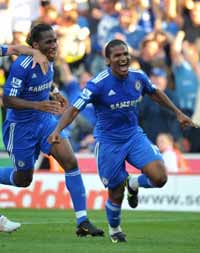Florent Malouda's late, late strike spared Chelsea's blushes at Stoke (PA)