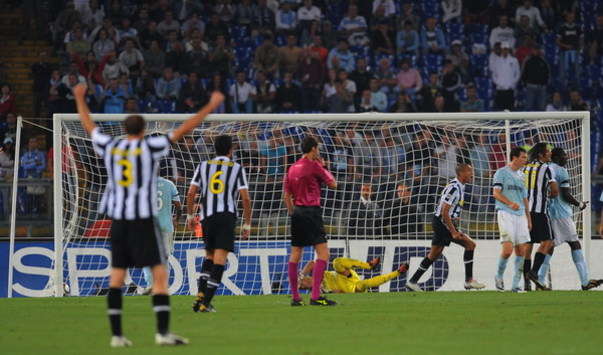 Serie A, Lazio-Juventus: Caceres goal (Foto Grazia Neri)