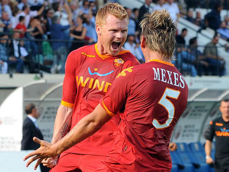 Riise & Mexes - Siena-Roma - Serie A (Grazia Neri)