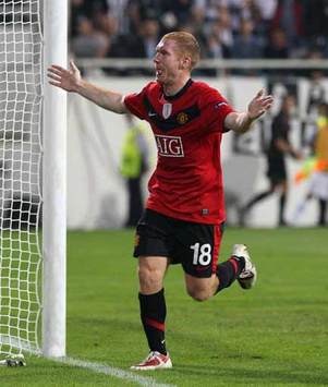 CL: Paul Scholes, Besiktas v Manchester United (PA)