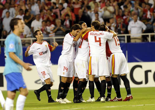 Sevilla in der Champions League gegen Unirea (MARCA)