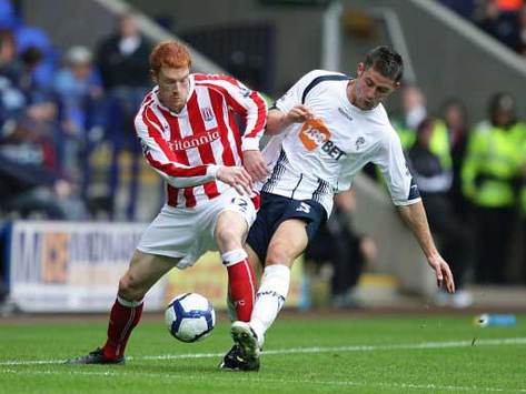 EPL: Gary Cahill - Dave Kitson, Bolton Wanderers v Stoke City (PA)