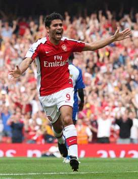EPL: Da Silva Eduardo, Arsenal v Wigan Athletic (PA)