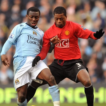 Wright-Phillips, Evra, Manchester United, manchester City (PA)