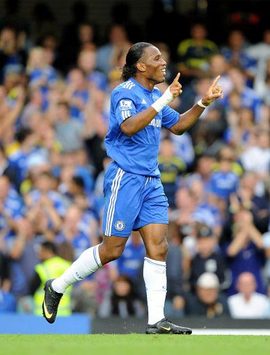EPL: Didier Drogba, Chelsea - Tottenham (PA)