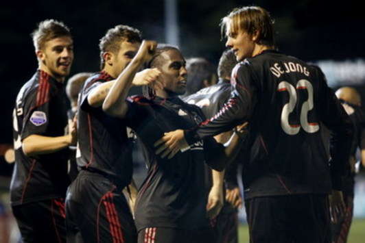 AGOVV - Ajax, Vurnon Anita na de 0-1 (foto PRO SHOTS)