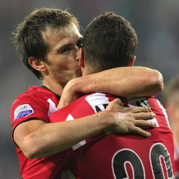 PSV - WIllem II, Danko Lazovic en Ibrahim Afellay (foto PRO SHOTS)
