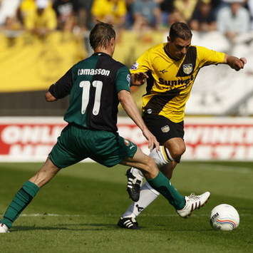 Anthony Lurling vs Jon Dahl Tomasson, NAC Breda - Feyenoord (Foto PROSHOTS)