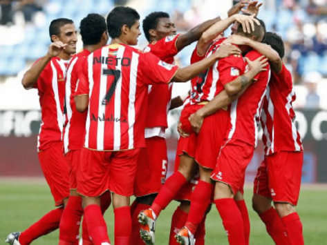 İspanya: Almerialı futbolcuların gol sevinci (MARCA)
