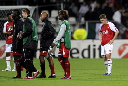 CL: Stijn Schaars after late Standard Liege-equaliser (foto PROSHOTS)