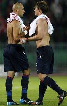 Champions League : Cris & Kim Kallström (Olympique Lyonnais)