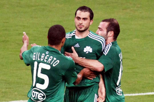 Greek Super League: Panathinaikos - Larissa / Gilberto Silva, Vyntra, Salpingidis (INTIME)