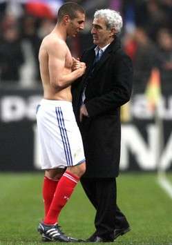 Karim Benzema & Raymond Domenech (France)