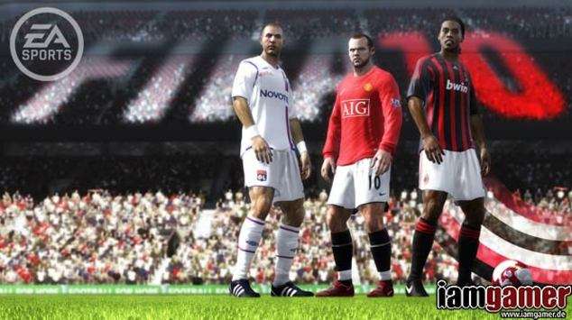 Die Coverstars von FIFA 10 in Pose (iamgamer.de)