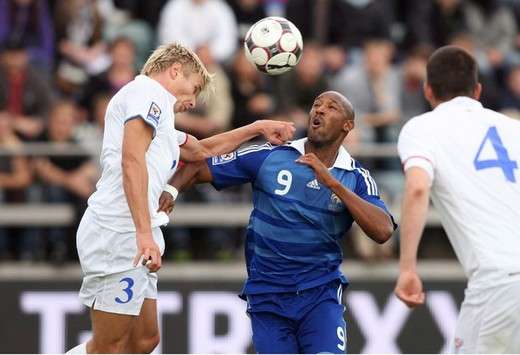 Nicolas Anelka (France) vs Johann Davidsen (Faroe)