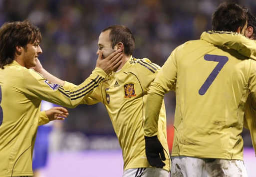 Silva, Iniesta, Negredo, Bosnia, Spain (MARCA)