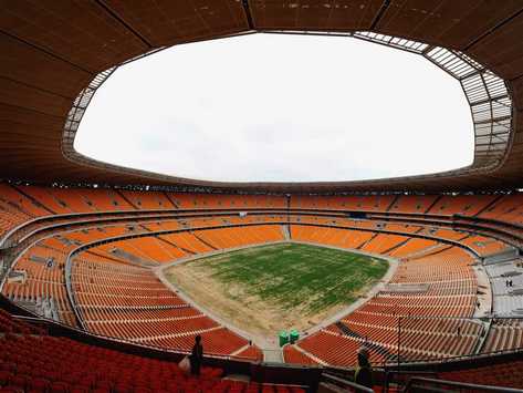 10-JOHANNESBURG,South Africa  2010 Soccer City Stadium pitch